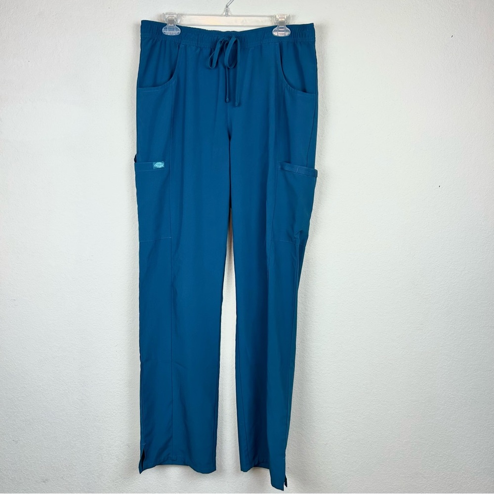 Dickies Teal Unisex Bootcut Drawstring Scrub Pants